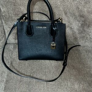 Michael Kors Black Leather Tote Bag